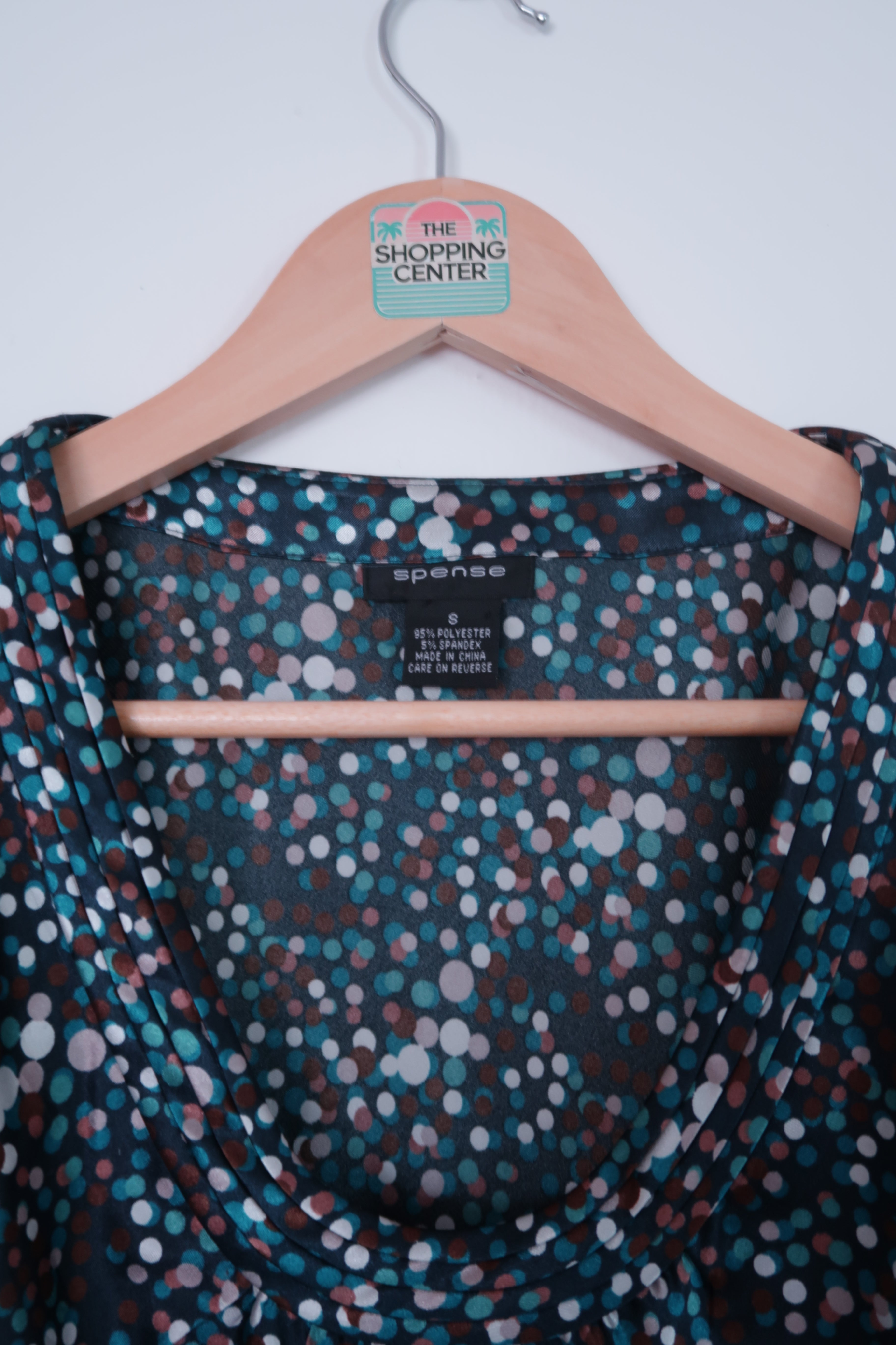 2000s polka dot probably worn with leggings and heels as a going out top