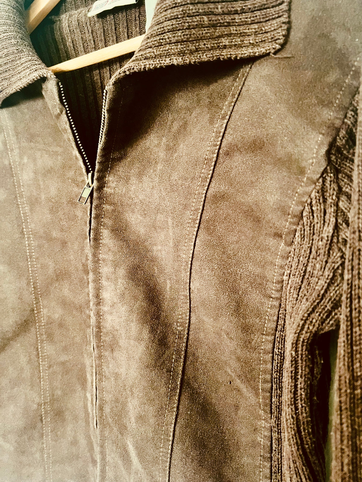 Chocolate Brown Zip-Up Jacket | S