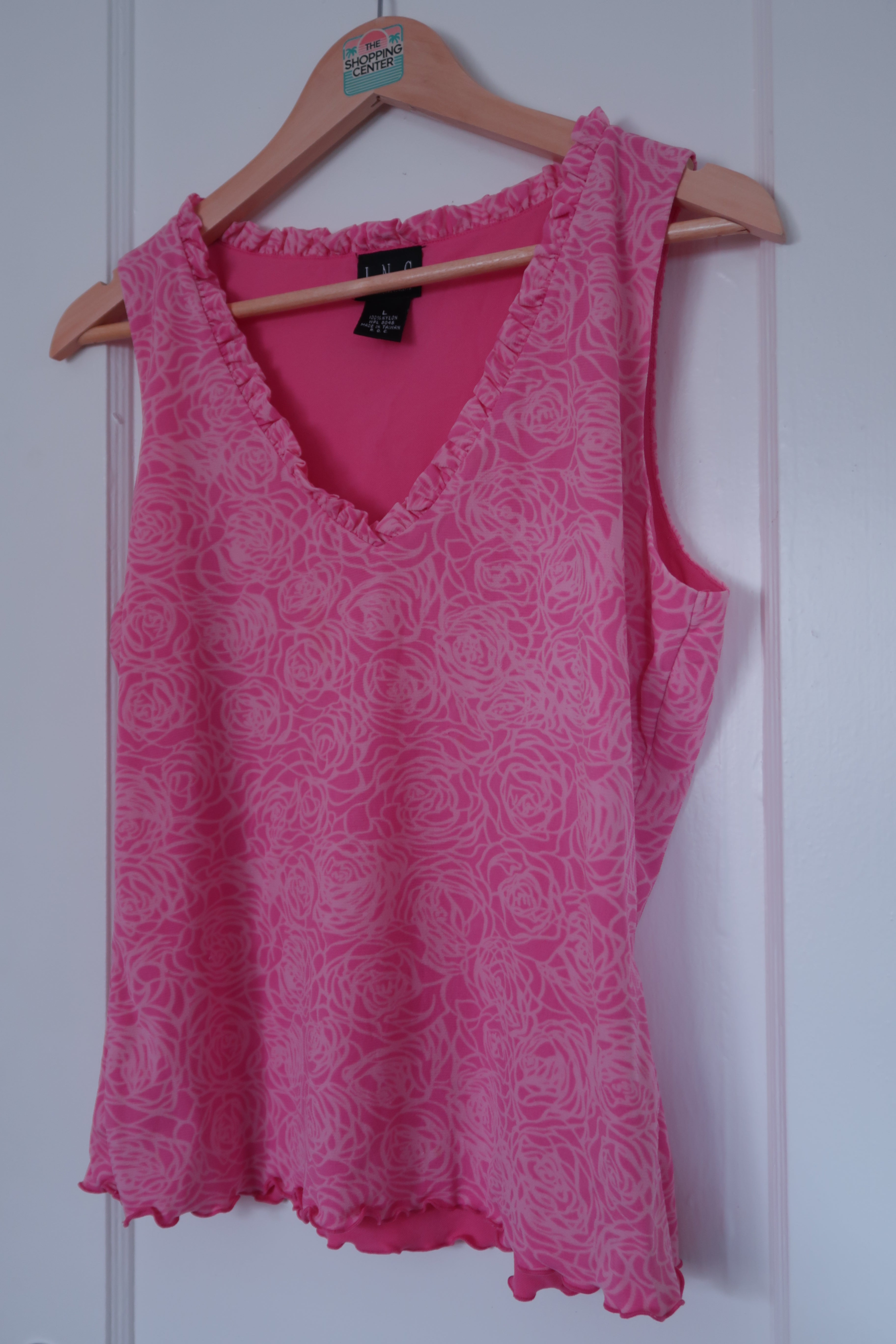 2000s “Legally Blonde at Lunch” Pink Blouse (L)