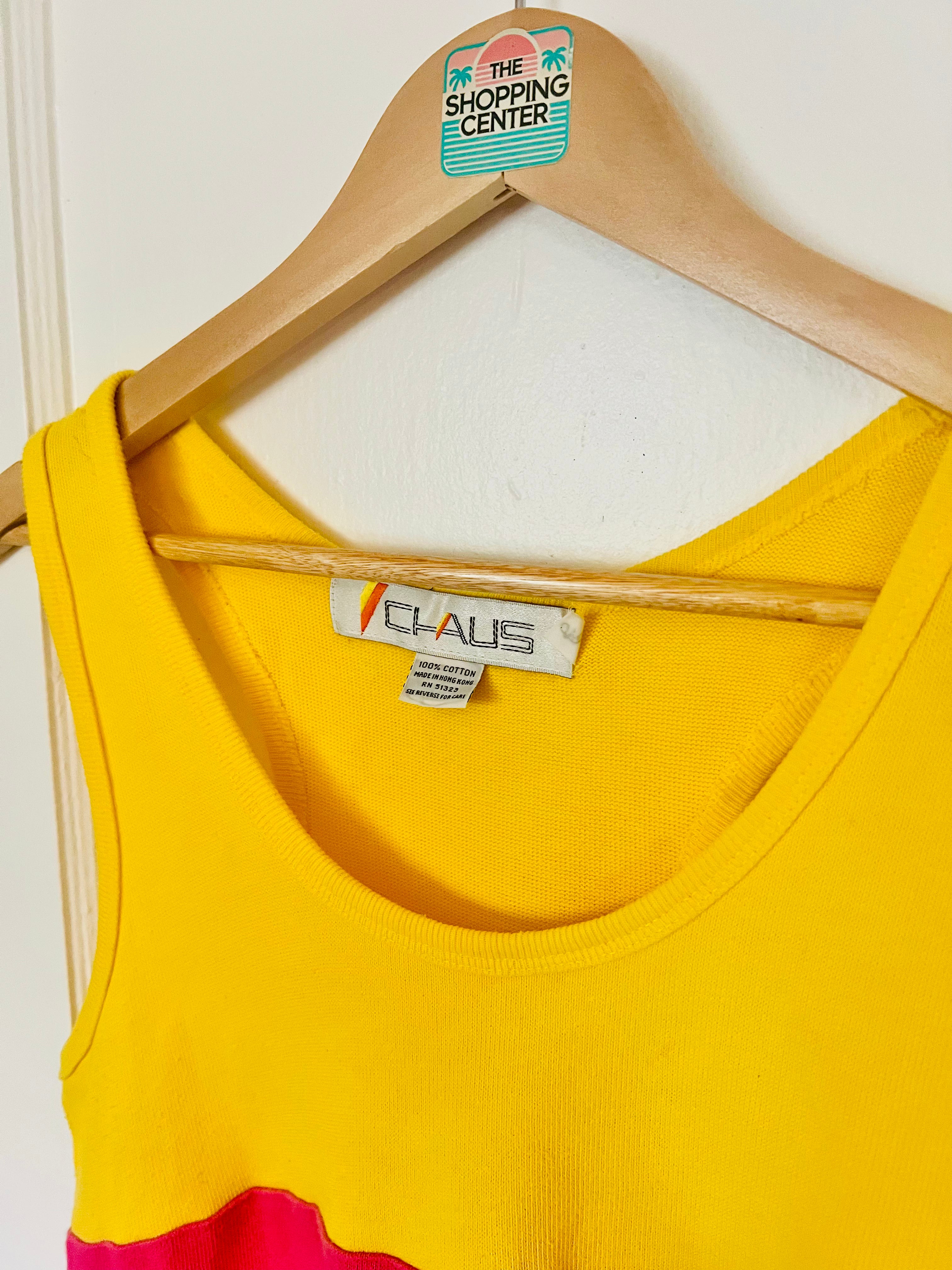 90s Colorblock Knit Tank (M)