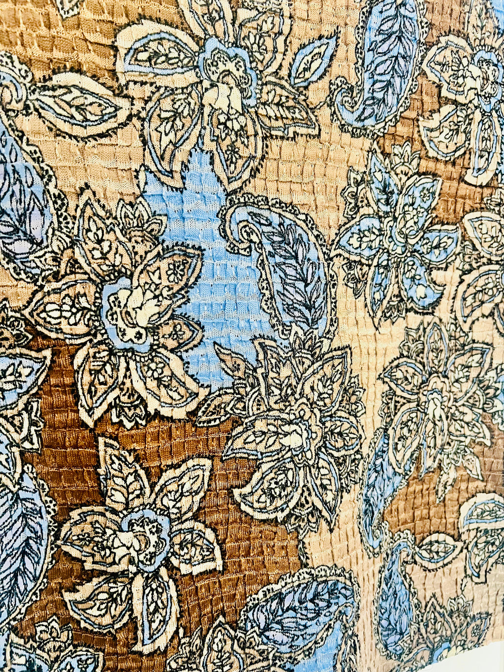 90s Cottage Paisley Crinkle Top (S)