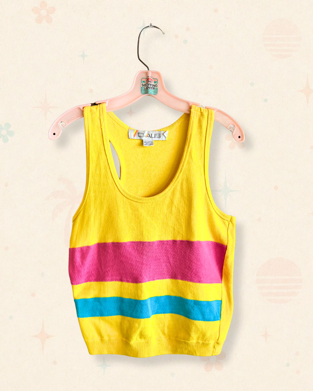 90s Colorblock Knit Tank (M)