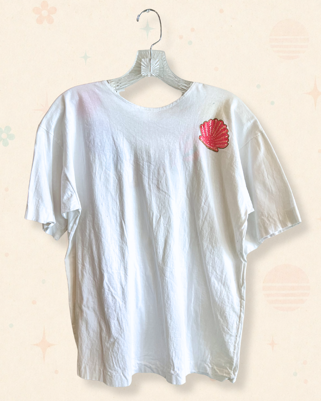 90s Coastal Puff Paint Graphic Tee (M/L)