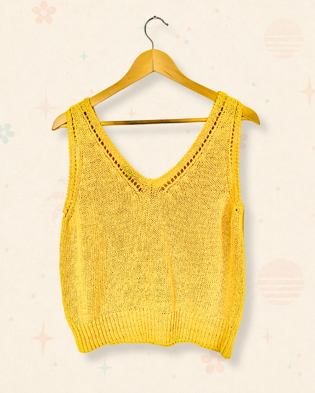 70s Christian Dior Sunbeam Knit Tank (M)