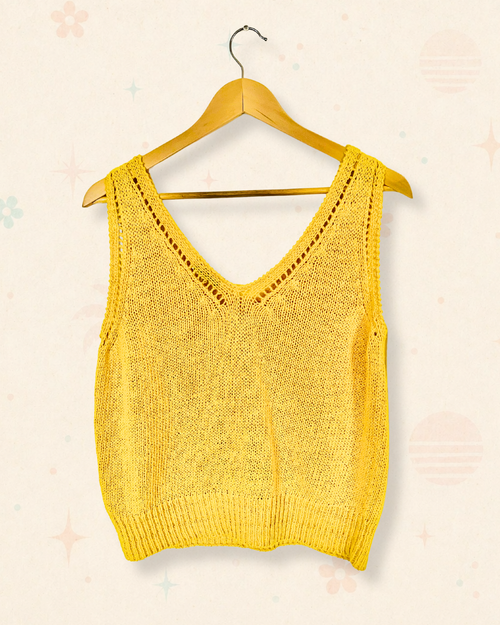 70s Christian Dior Sunbeam Knit Tank (M)