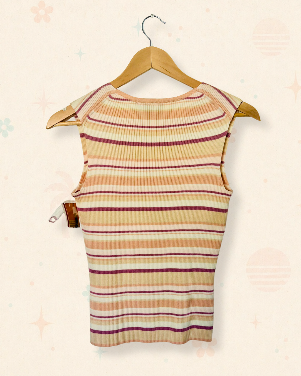 2000s Sorbet Stripe Knit Tank (S)