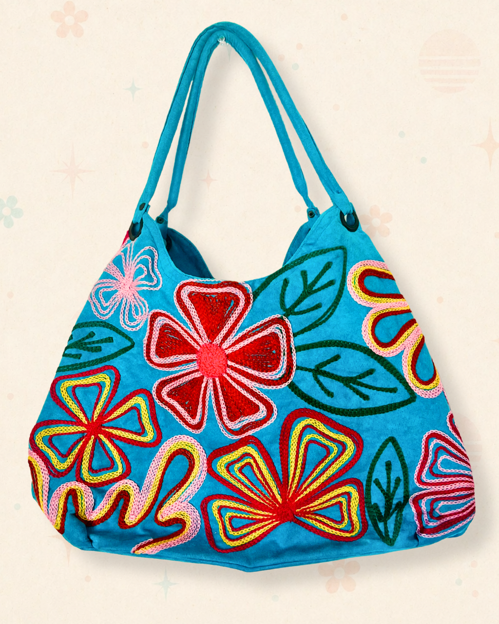 2000s Electric Garden Tote