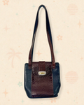 90s Rich Aunt Leather Shoulder Bag