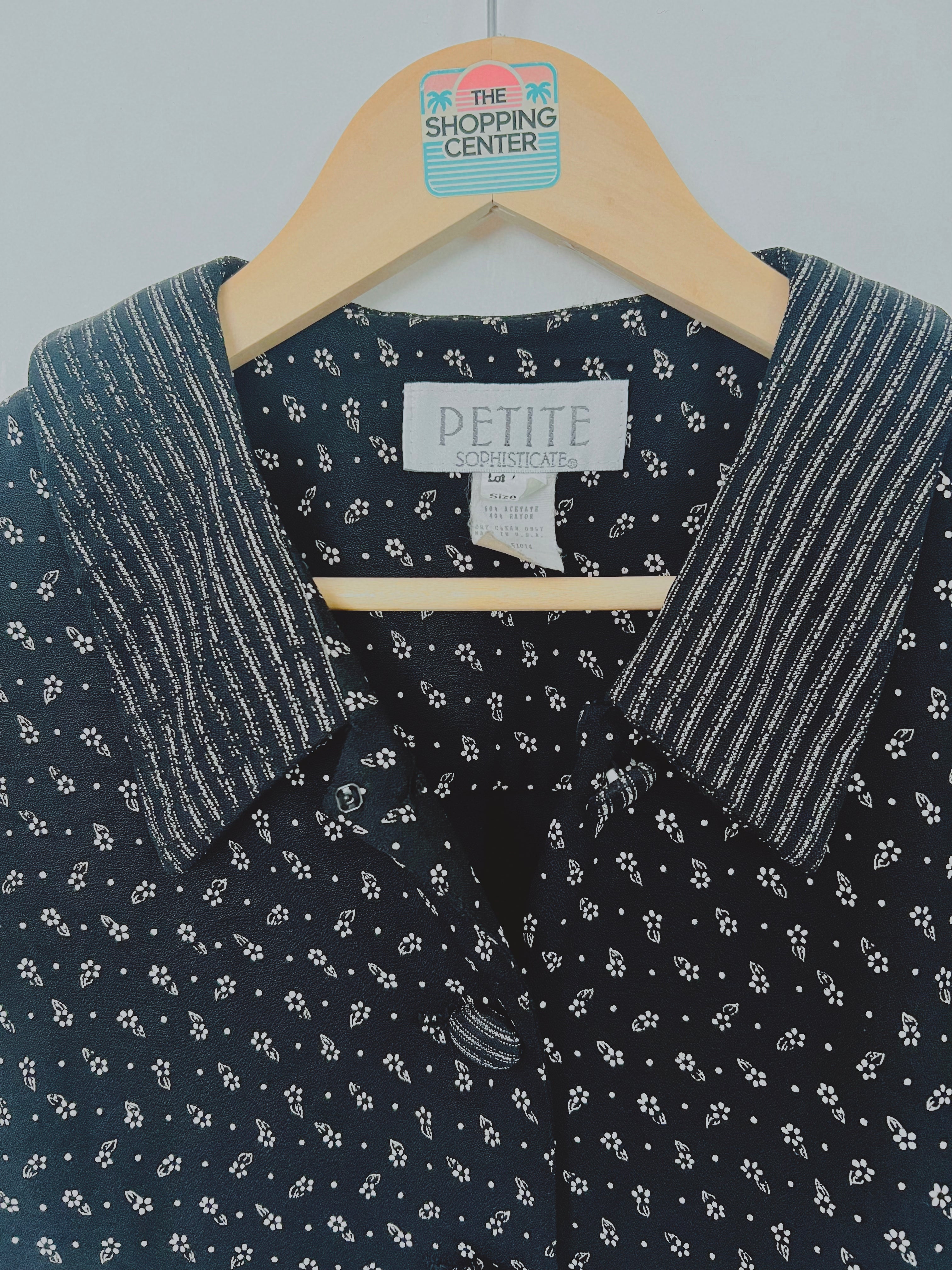 90s Bookshop Crush Crop Blouse