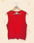 2000s Watermelon Pink Knit Tank (XL)