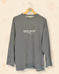 90s Guess Mock Neck Embroidered Striped Long Sleeve (L)