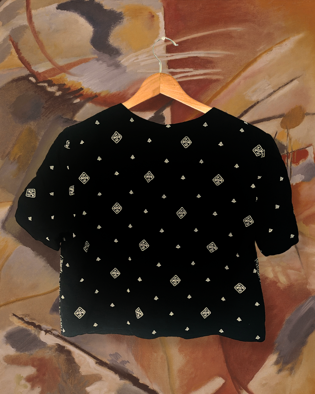 90s Cropped Blouse | S