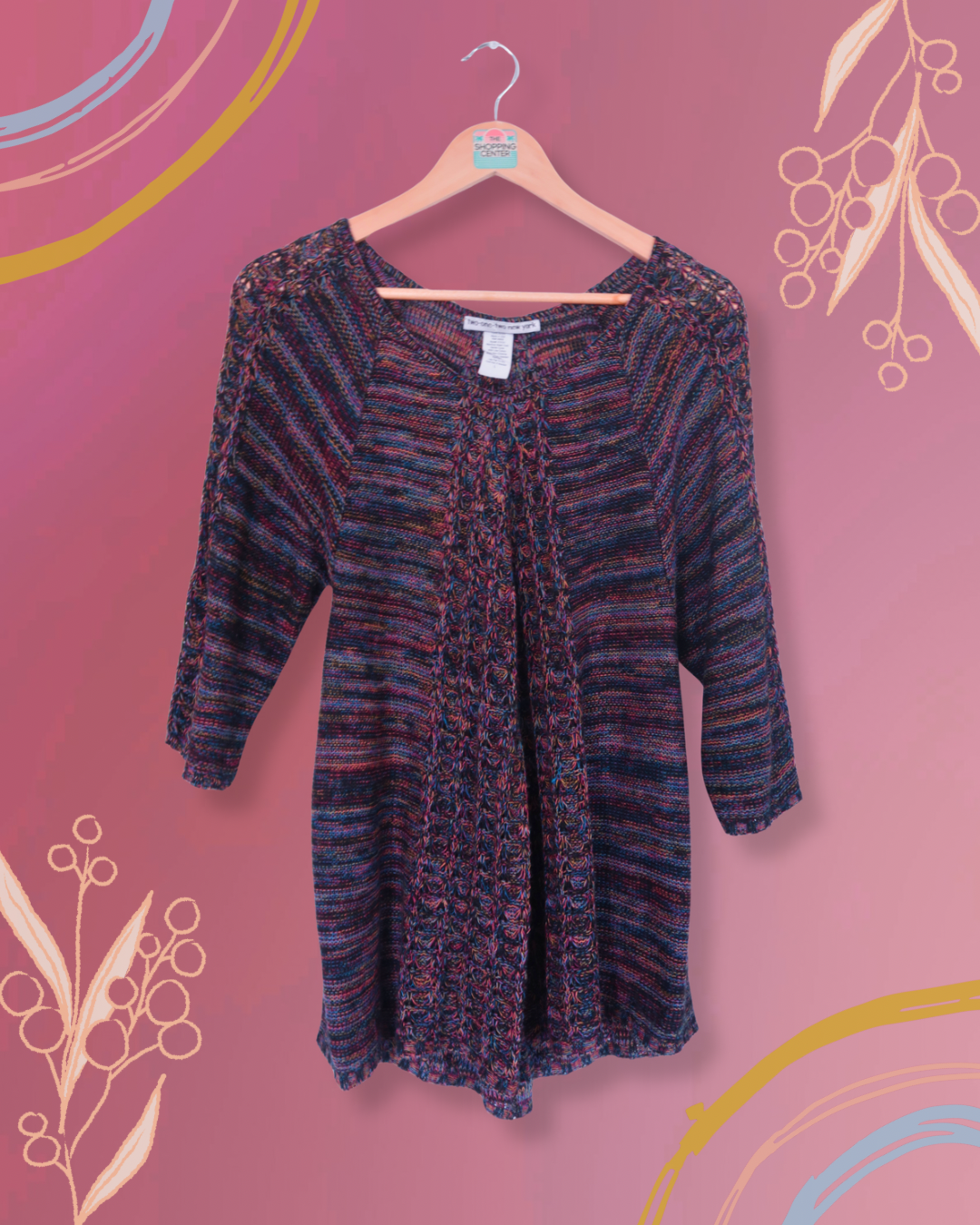 Multicolor Knit Tunic | M/L