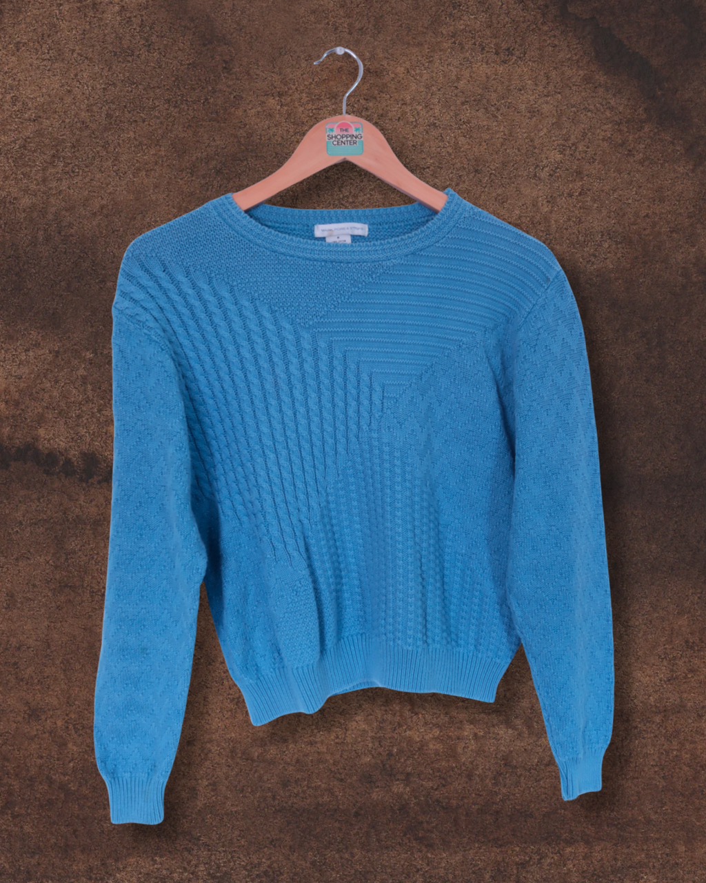 French Blue Knit Sweater | S/M