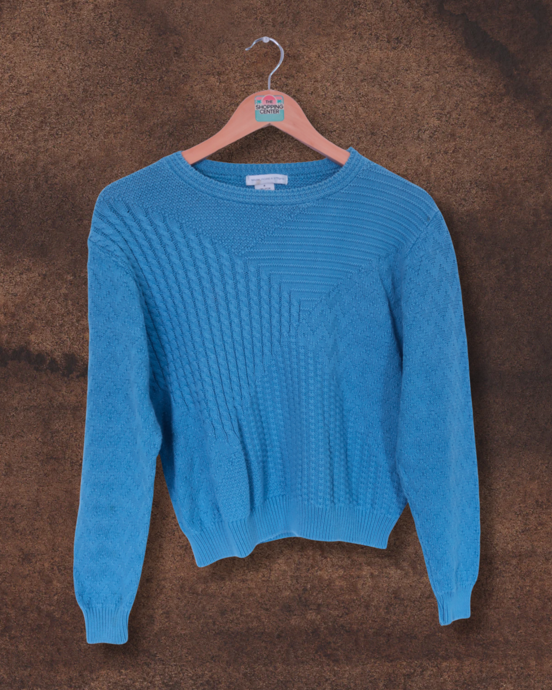 French Blue Knit Sweater | S/M