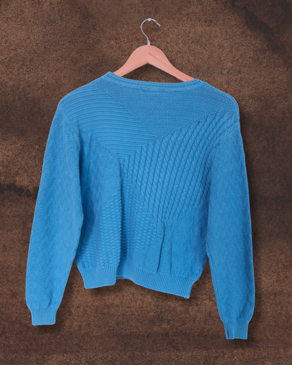 French Blue Knit Sweater | S/M