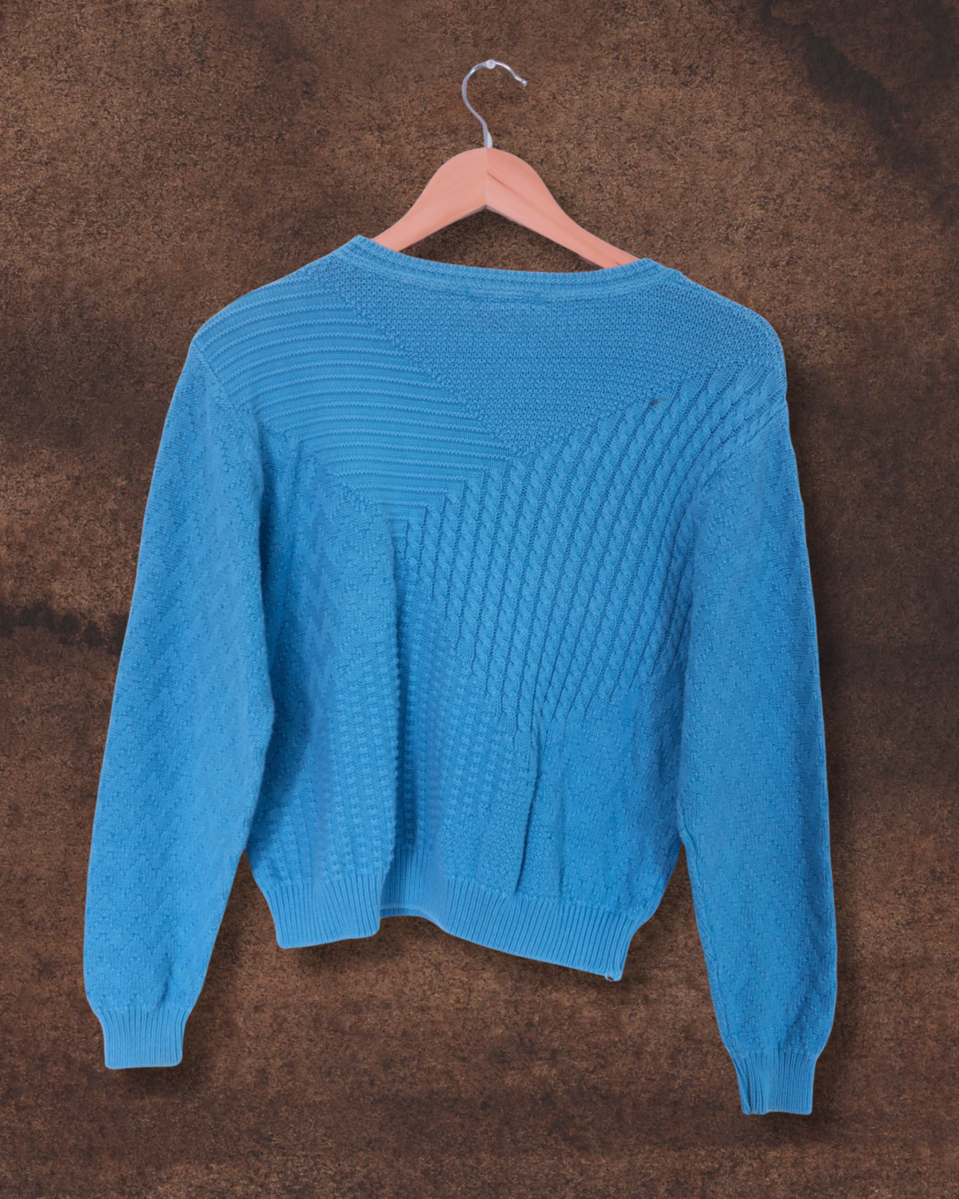 French Blue Knit Sweater | S/M